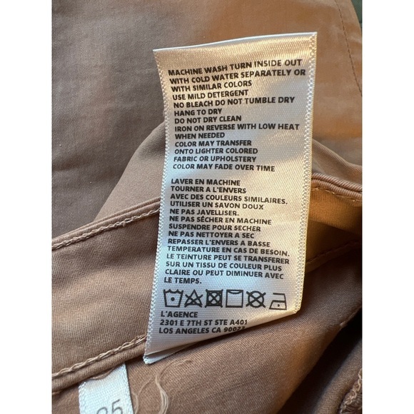 NWT L'AGENCE Marguerite Jean Camel 25 - Picture 5 of 7